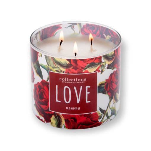 Picture of COLONIAL CANDLES - COLLECTION LINE LOVE 410G
